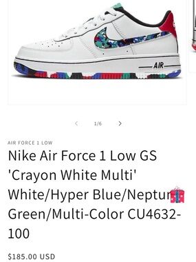 Nike Air Force 1 with Multicolor Swoosh
